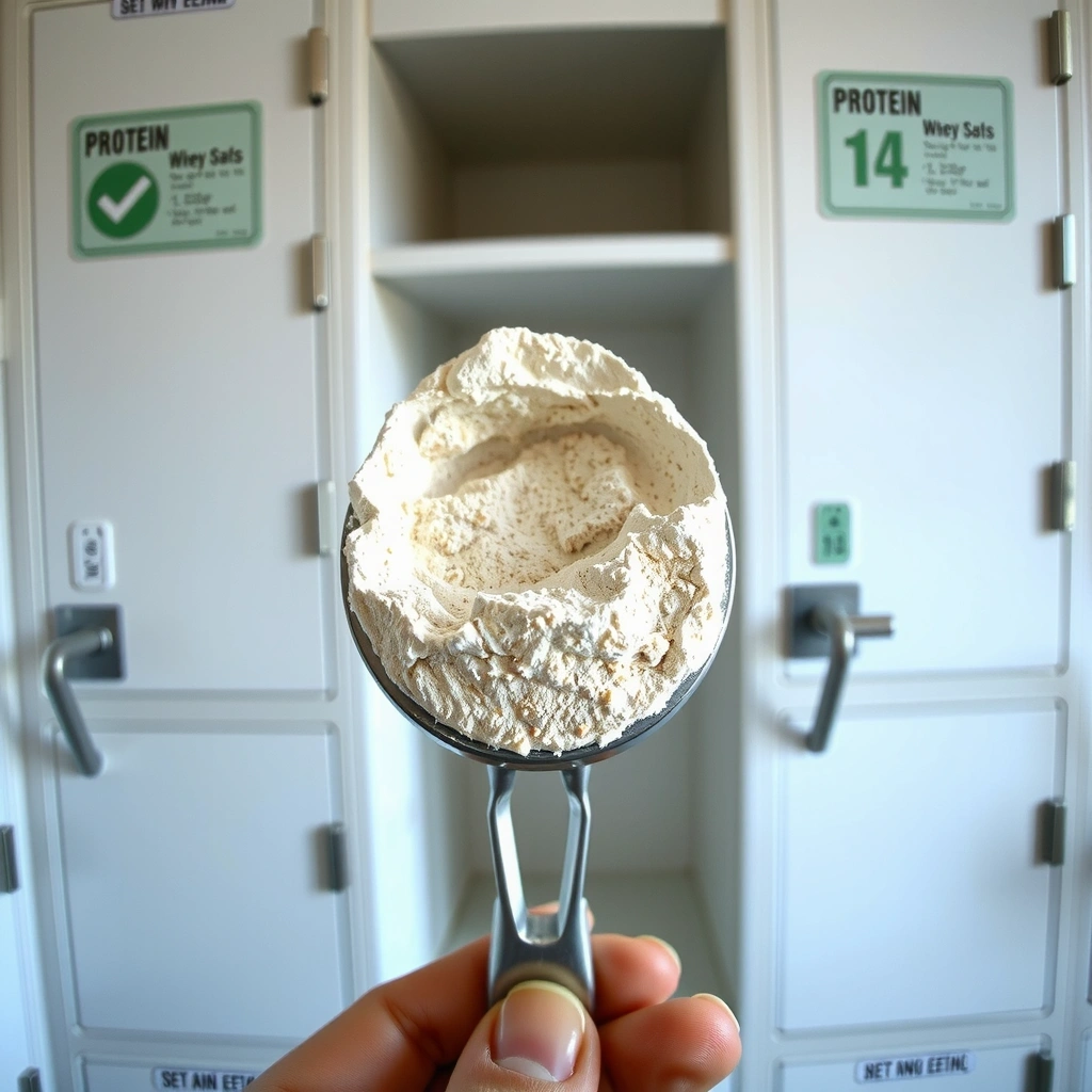 Makro snimak proteina u prahu